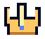 Golden pixel crown